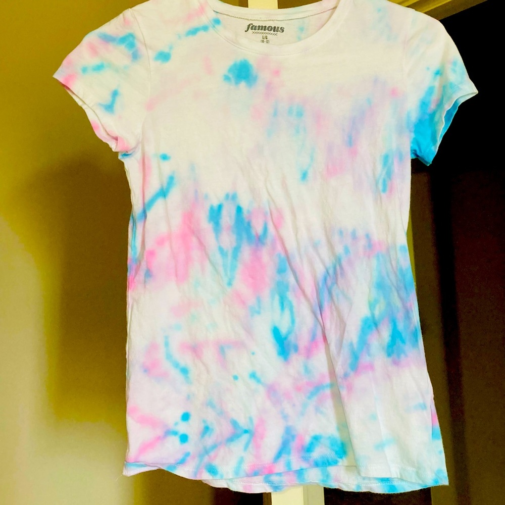 Tie dye cute girls top, barely worn, schoolwear